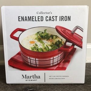 Martha Stewart Enameled Cast Iron casserole